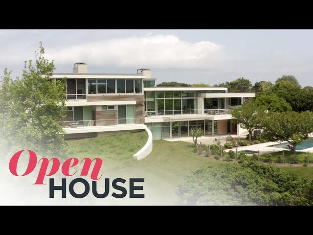 Modern Beach House Sitting On The Hamptons Coastline with Panoramic Views | Open House TV