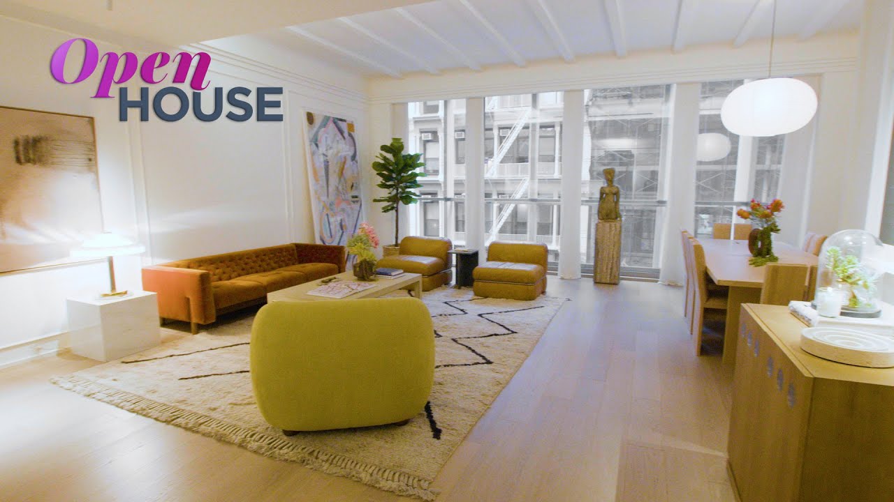 Inside a Dreamy, Colorful NoHo Loft Located at 1 Great Jones Alley | Open House TV