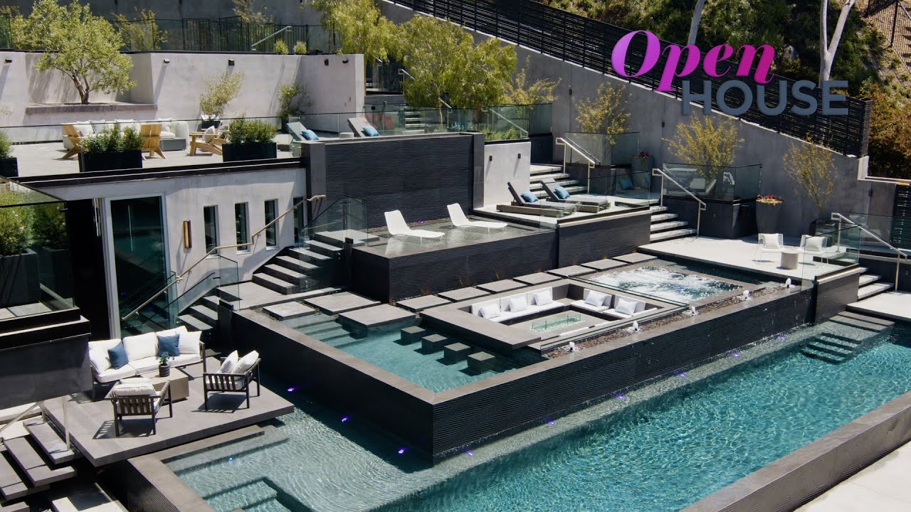 A Cinematic Bel Air Estate with a Terraced Pool Inspired by the Mayan Pyramids | Open House TV