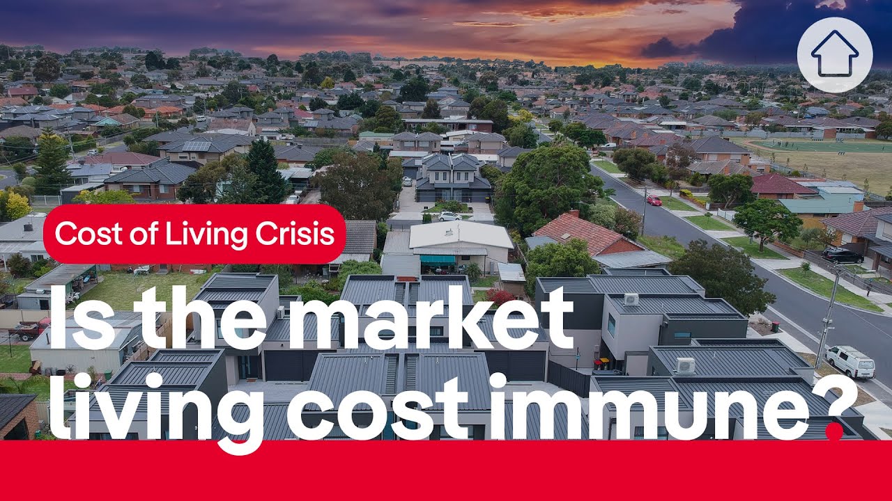 How does the cost of living impact the property market?